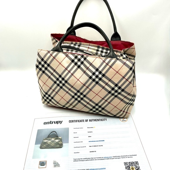 Burberry Handbags - Burberry Nylon Nova Check Handbag #1079
